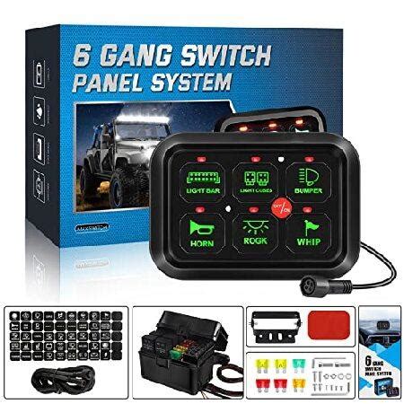 Auxpower Gang Switch Panel For Car Automatic Dimmable V Led Aux