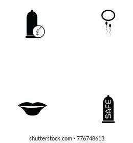 Safe Sex Icon Set Stock Vector Royalty Free 776748613 Shutterstock