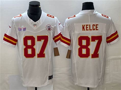 Kansas City Chiefs Travis Kelce White Super Bowl Lviii F U S E