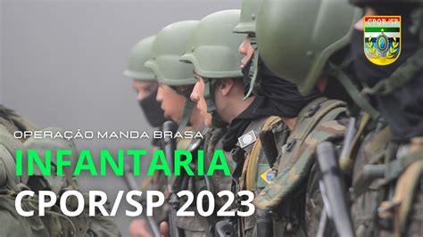 Operação Manda Brasa INFANTARIA CPOR SP 2023 Upview Brasil YouTube