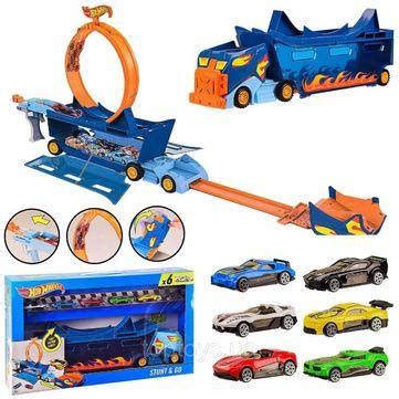Купить Трек Hot Wheels PT хот вил мертвая петля машинок Пусковой аналог цена Prom
