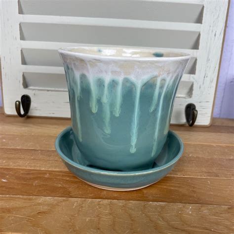 planter  saucer etsy