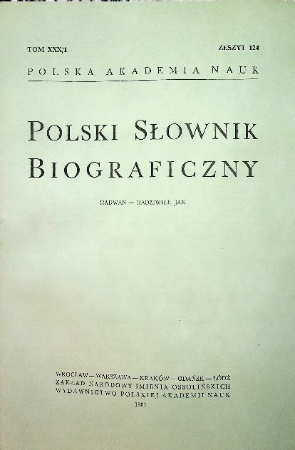 Polski Słownik Biograficzny Tom Niska cena na Allegro pl Strona 3