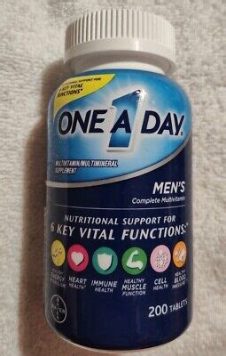 One A Day Multivitamin Men S Health Formula Tablets Exp New