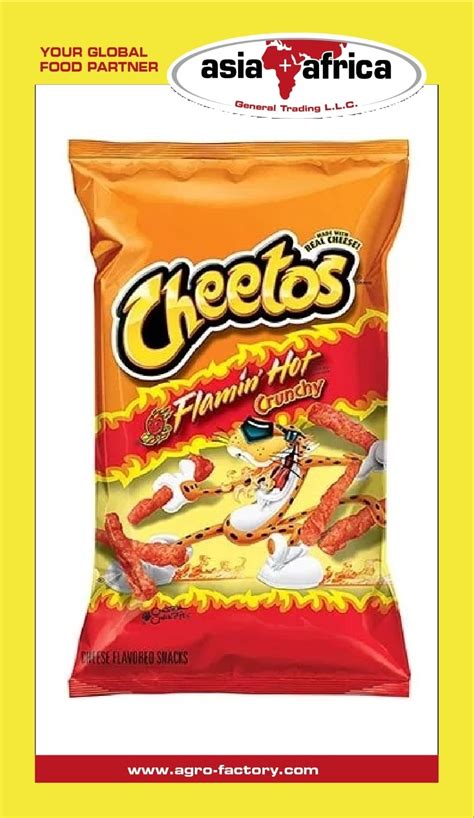 Cheetos Crunchy Flamin Hot Cheese Asia Africa General Trading Dubai