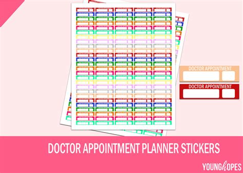 Doctor Appointment Printable Planner Stickers