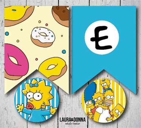 Kit Imprimible Cumplea Os Infantiles Los Simpsons Homero Marge