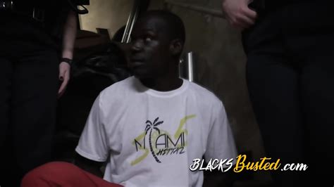 Busty Blonde MILF Is Sitting On A Huge Black Cock While On Patrol