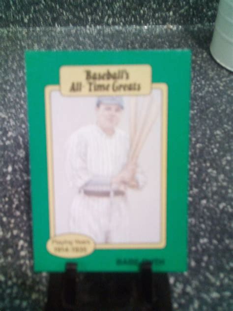 Baseball All Time Greats Babe Ruth Card Value Clearance