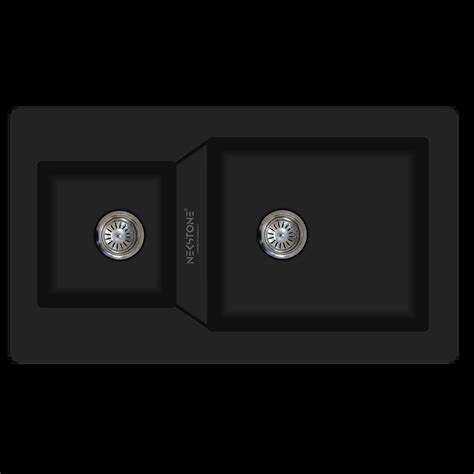 Quartz Kitchen Sink Size 34x195x9 Inch Finish Metallic Double Bowl