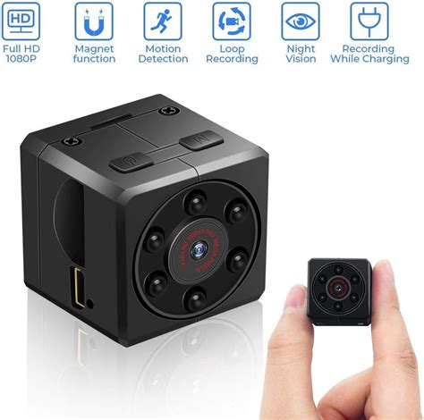 euskDE Mini Kamera, HD 1080P Tragbare Kleine Überwachungskamera ...