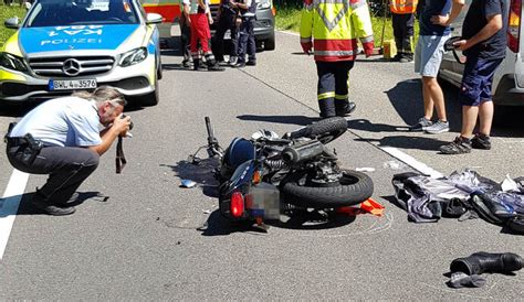 Gleich zwei schwere Motorradunfälle in der Region Zwei Verletzte und