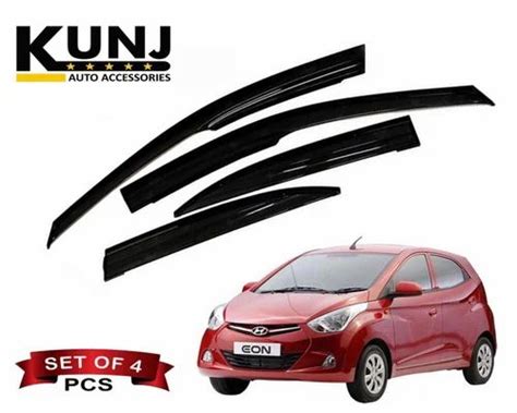 Kunj Autotech Door Visor For Hyundai Eon Year Onwards Set Of