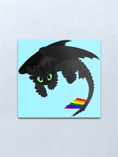 Toothless Gay Metal Print For Sale By IceOfWaterflock Redbubble