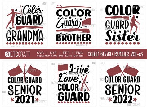 Color Guard Bundle Vol Color Guard Grandma Svg Color Guard Quote