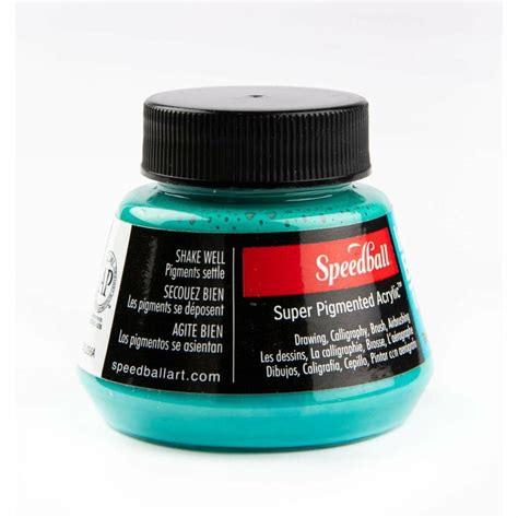 Speedball Super Pigmented Acrylic Ink 57ml Teal Green