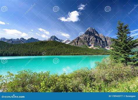 Waterfowl LakeÂ In Banff National Park Alberta Canada Stock Image