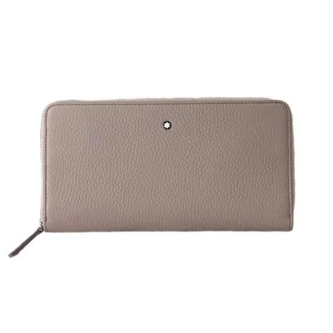 Ví Nam Montblanc Meisterstuck Beige Soft Grain Leather 8CC Long Wallet 111218 Màu Nude Vua