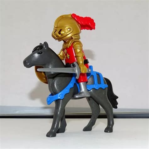 Playmobil Le Chevalier Du Roi Cheval Armes Moyen Age Chateau