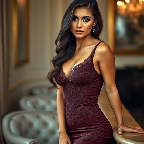 Charm And Elegance The Allure Of A Brunette In Style