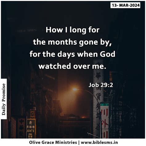 Job 29 2 Daily Bible Verse Daily Bible Verse