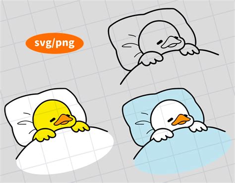 Sleeping Duck,kawaii Duck,duck Illustration,duck Drawing,duck Png,duck ...