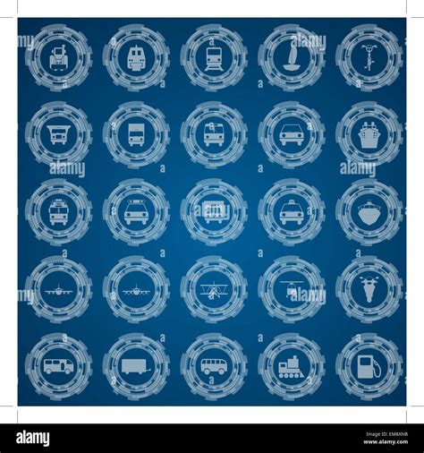 Transportation icon set Stock Vector Image & Art - Alamy