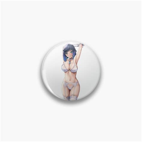 Yelan In White Underwear Genshin Impact Anime Girl Waifu Hot Pin By Waifusama Redbubble