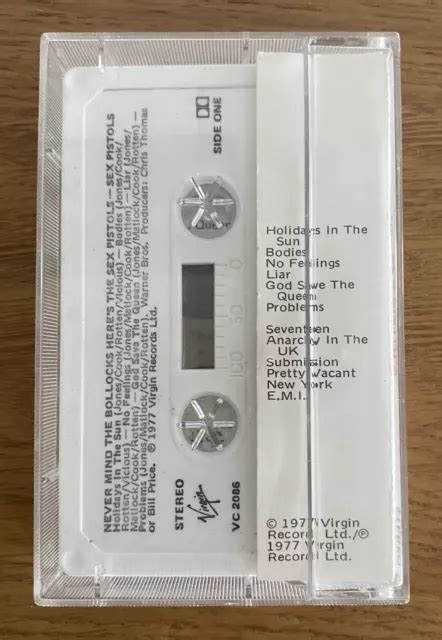 SEX PISTOLS CASSETTE Never Mind The Bollocks Aust Rel 1977 Tape Music TESTED 69 95 PicClick AU