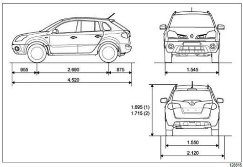 Схема кузова рено колеос фото