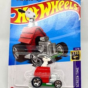 Snoopy Hw Screen Time Hot Wheels Etsy