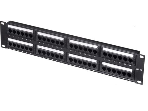 Патч-панель UTP, 19", 48 портов RJ45, cat.5е, 2U, Dual Type - купить с ...