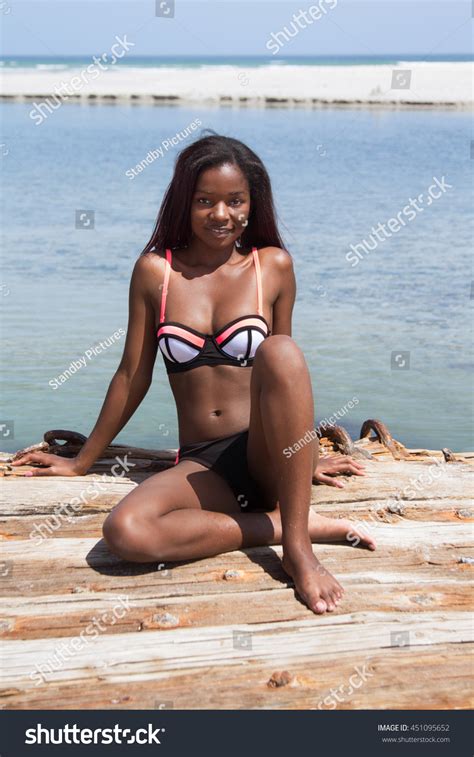 Image Sexy African Woman Her Bikini Stock Photo 451095652 Shutterstock