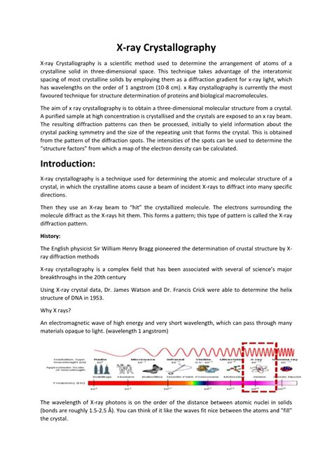 X-Ray Crystallography - DocsLib