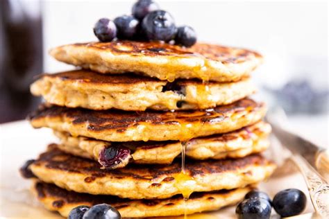 Blueberry Oatmeal Pancakes [recipe With Step By Step Images] Blueberry Oatmeal Pancakes