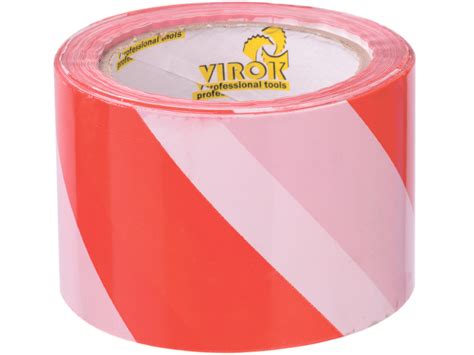 Сигнальная лента красно-белая 72мм х 100метров купить в E-1