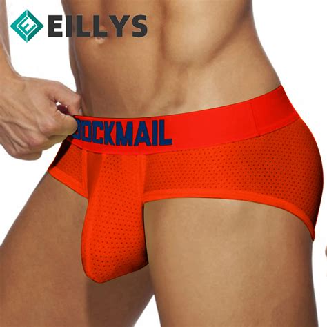 Jockmail 2022 New Cotton Hip Raise Gay Sexy Men S Panties Briefs Men Underpants Panties Mesh