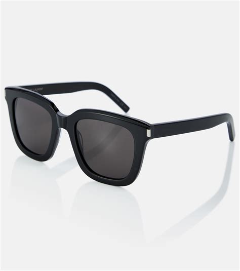 Square Acetate Sunglasses In Black Saint Laurent Mytheresa