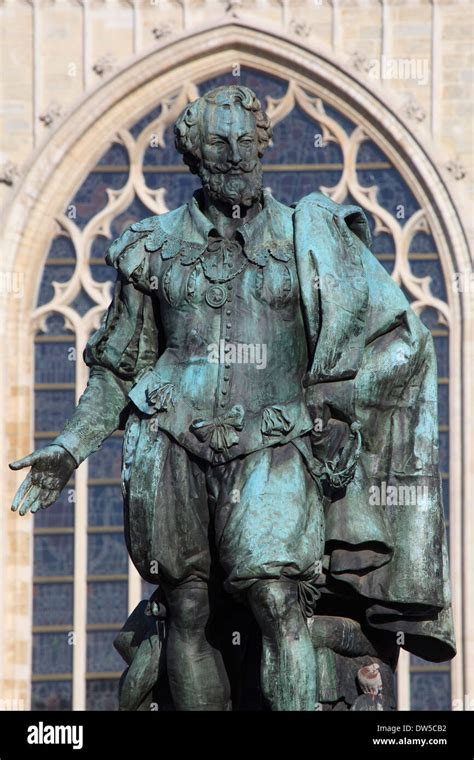 Statue Of The Flemish Baroque Painter Peter Paul Rubens In