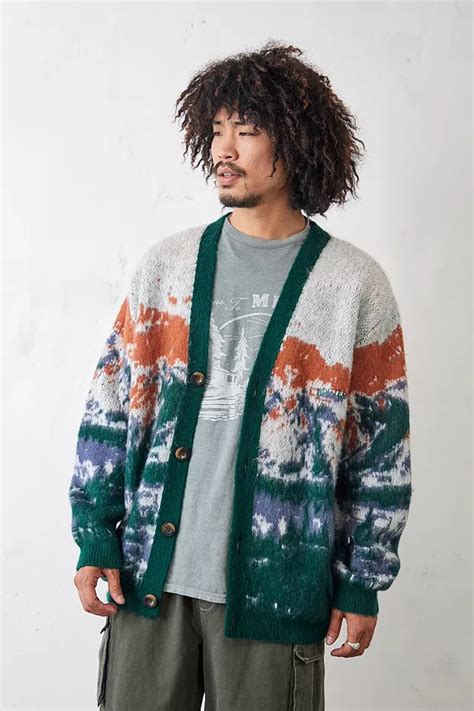 Bdg Landscape Cardigan Urban Outfitters Uk