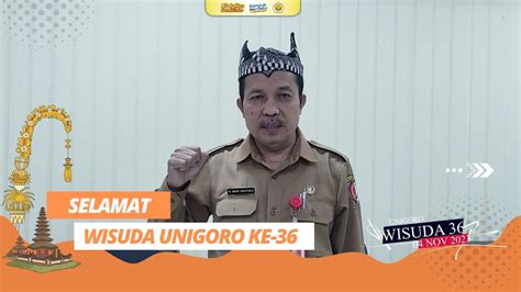 Selamat Dan Sukses Wisuda Unigoro Ke Bappeda Bojonegoro Youtube