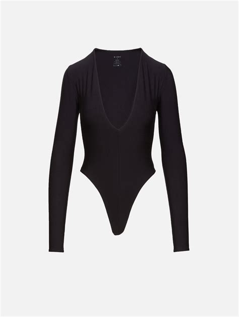 Long Sleeve Deep V Bodysuit Éterne Elysewalker