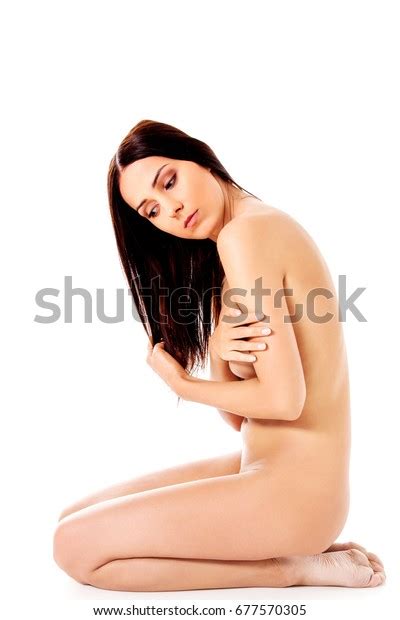 Nude Woman Kneeling On Floor Stock Photo Shutterstock