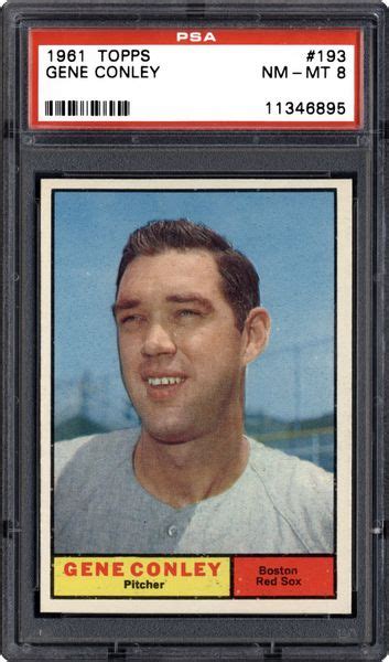 1961 Topps Gene Conley Psa Cardfacts®