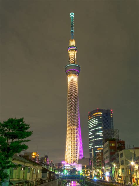 night view tokyo skytree tkiya flickr