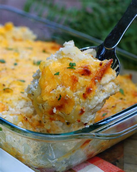 Easy Cheesy Hashbrown Casserole No Canned Soup Southern Discourse