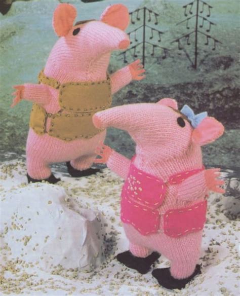 Clangers Soft Toys Knitting Pattern. PDF Instant Download. | Etsy