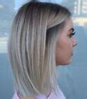 Ash Blonde Short Bob Straight Cut Highlight T Part Lace Front Synthetic Safe Wig EBay
