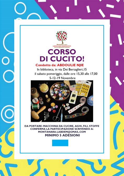 corso  cucito csv emilia sede  parma