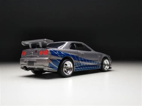 Nissan Skyline R34 Hot Wheels Custom Real Rubber Tires Etsy
